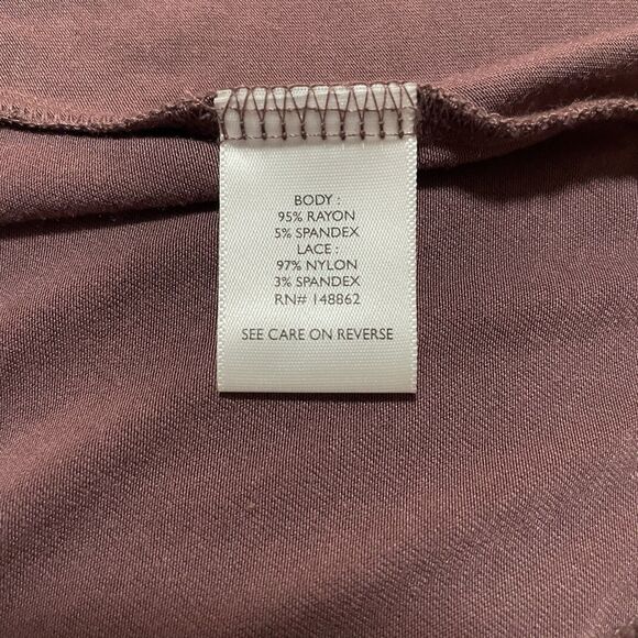 Torrid Super Soft Knit Cardigan Crochet Trim Rose Taupe 3/4 Sleeve Size 0 Large - Picture 11 of 11